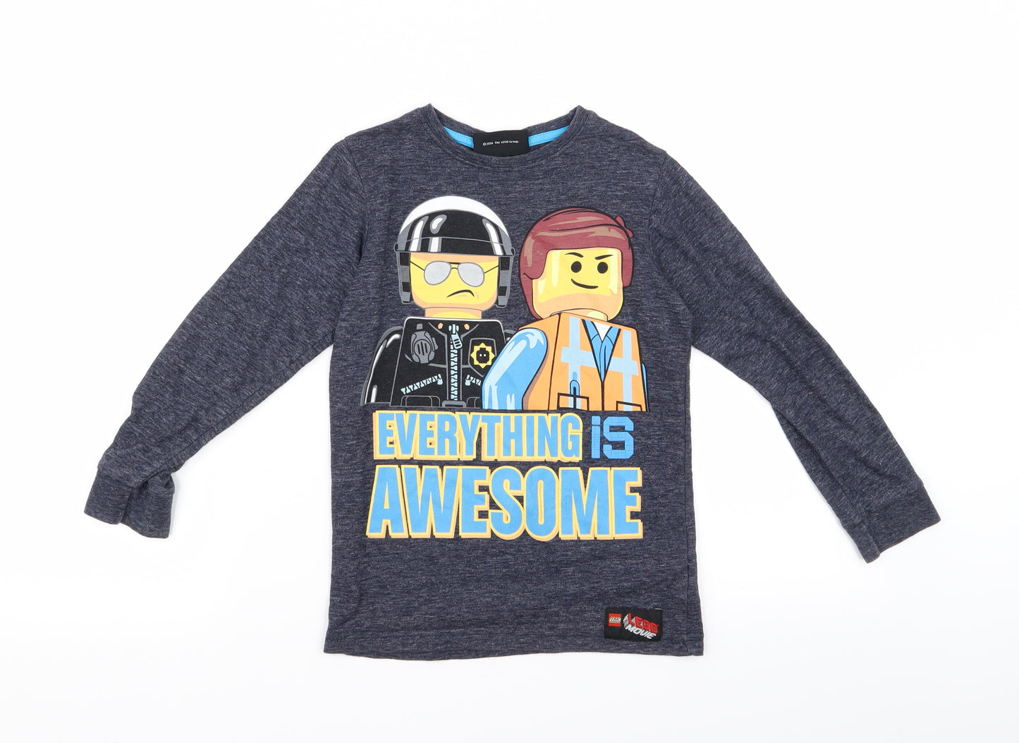 NEXT Boys Grey  Rayon Basic T-Shirt Size 6 Years  - lego movie