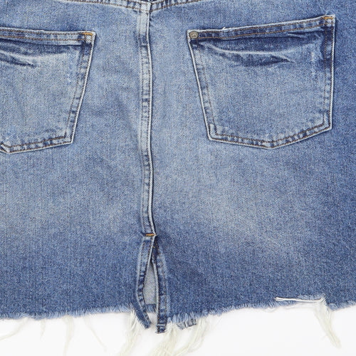 Preworn Womens Blue  Denim Straight & Pencil Set Size 40