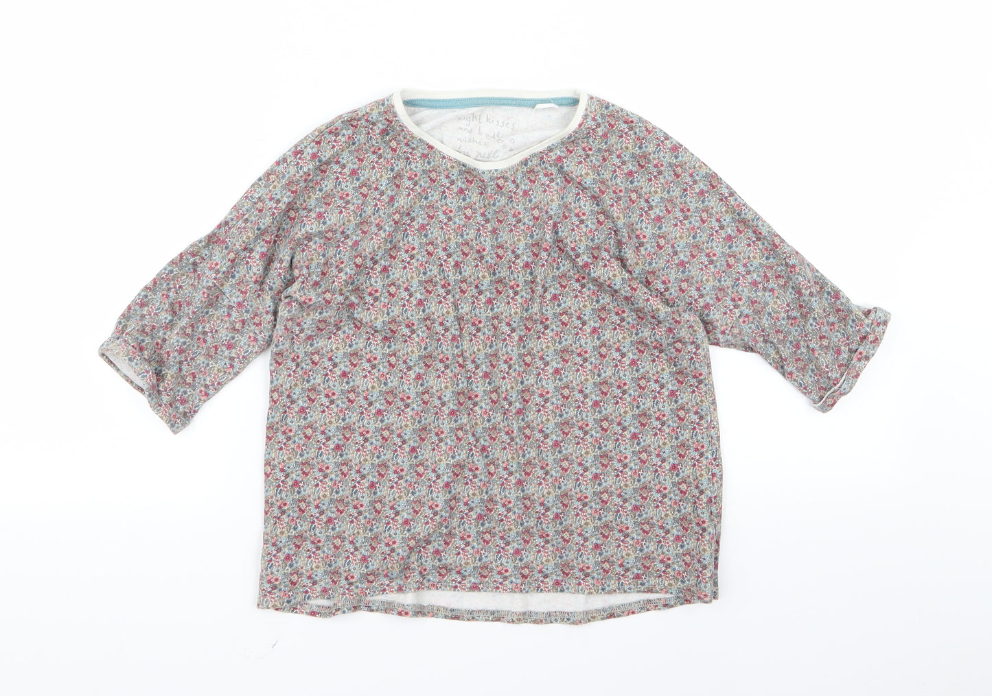 NEXT Girls Green Fair Isle  Top Pyjama Top Size 9 Years