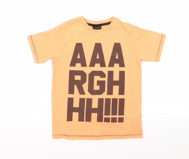 NEXT Boys Orange Basic T-Shirt Size 6 Years