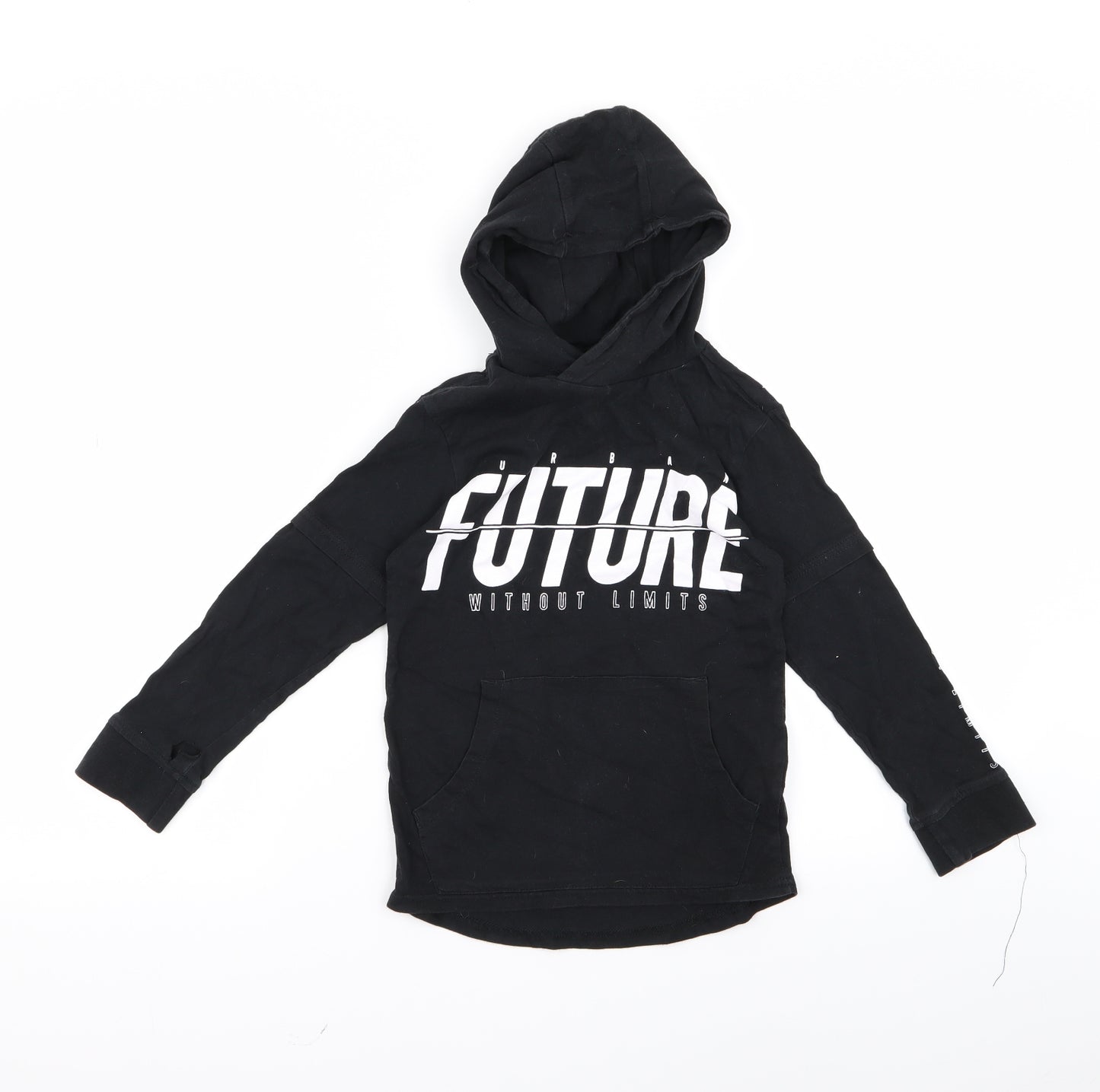 George Girls Black   Pullover Hoodie Size 6 Years