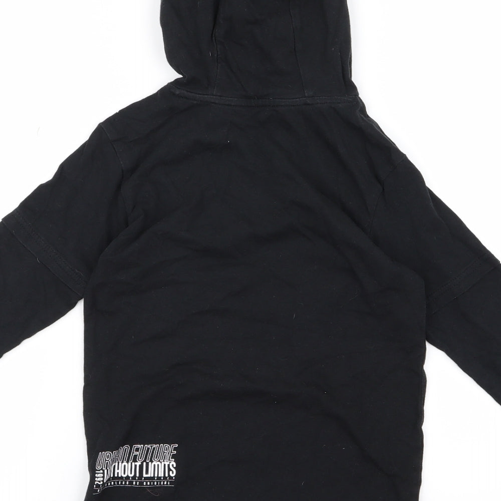 George Girls Black   Pullover Hoodie Size 6 Years