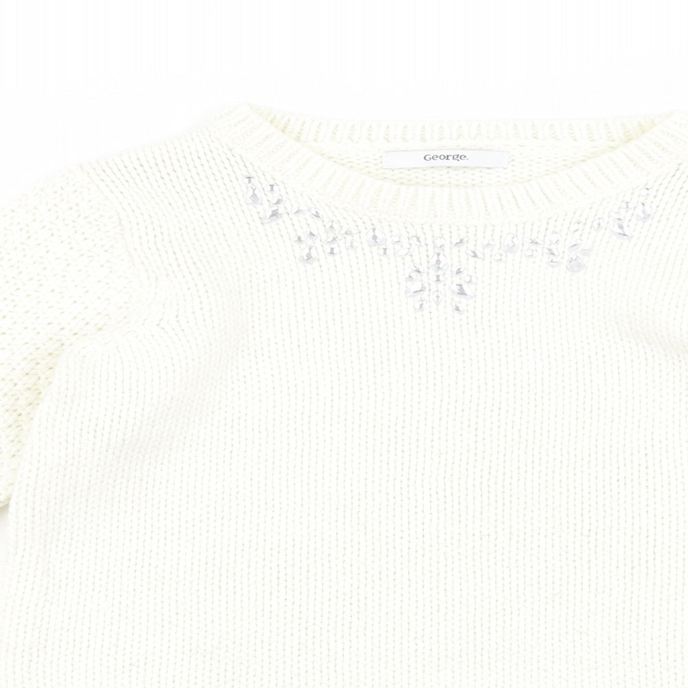 George Womens Beige   Pullover Jumper Size 10
