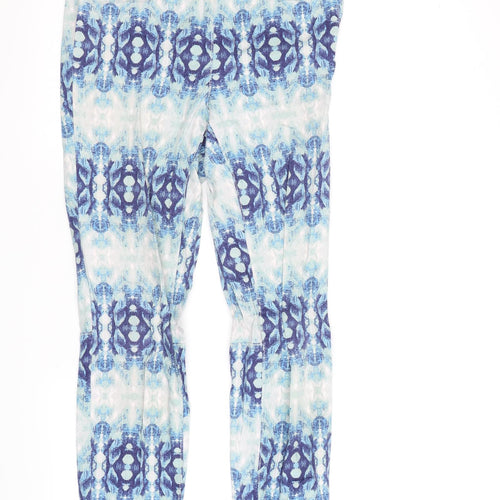 H&M Womens Blue   Trousers  Size 6 L24 in - Tie Dye Effect