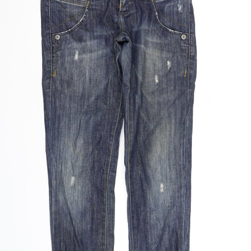 Edward Womens Blue  Denim Straight Jeans Size 26 in L28 in