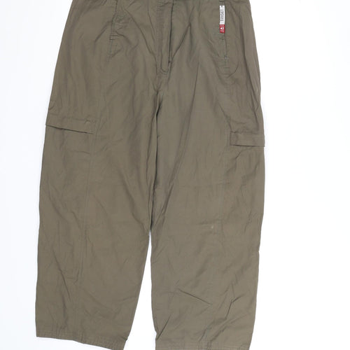 Triset Womens Green   Cropped Trousers Size 14 L22 in