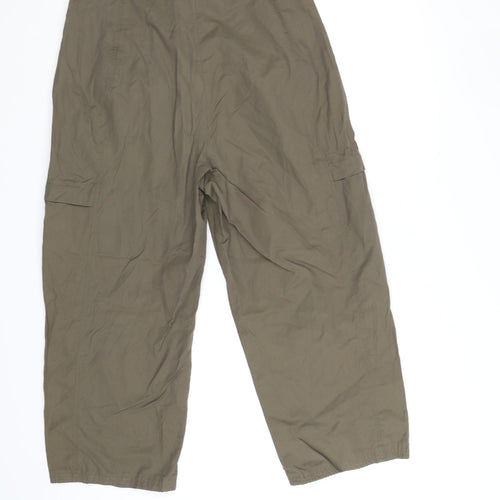 Triset Womens Green   Cropped Trousers Size 14 L22 in
