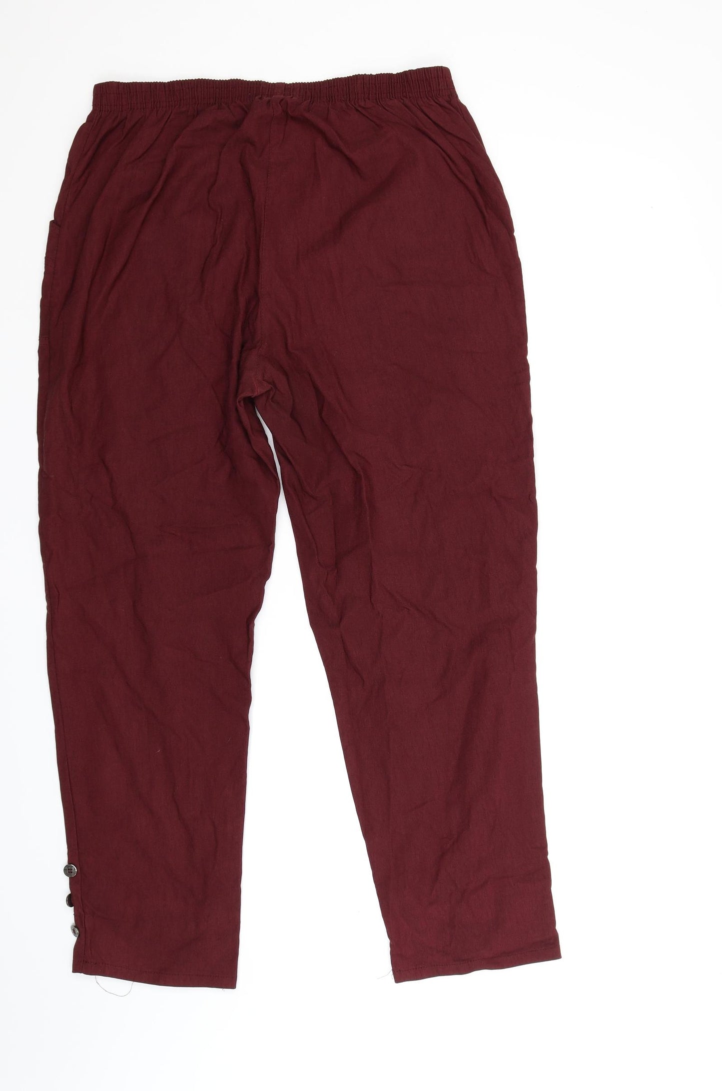 Preworn Womens Red   Trousers  Size 30 in L27 in