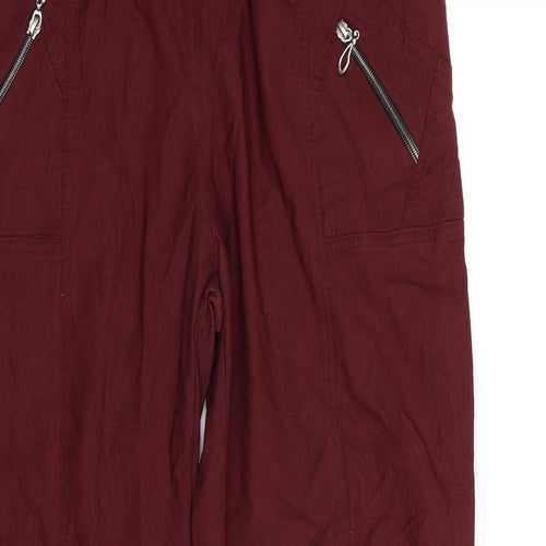 Preworn Womens Red   Trousers  Size 30 in L27 in