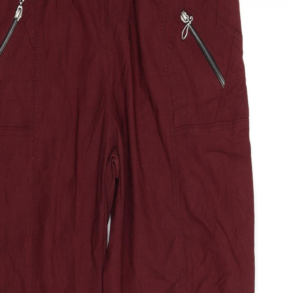 Preworn Womens Red   Trousers  Size 30 in L27 in