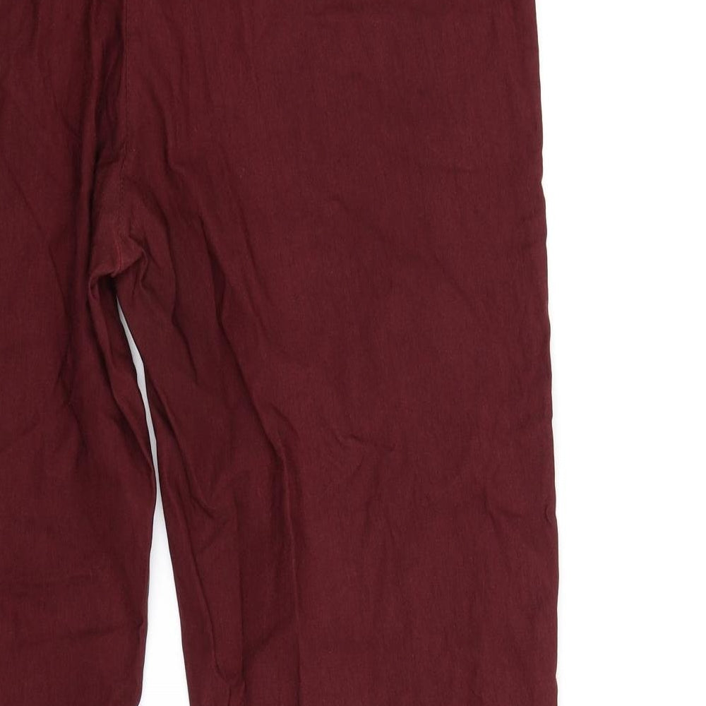 Preworn Womens Red   Trousers  Size 30 in L27 in
