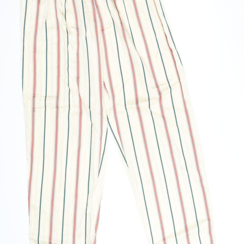 H&M Womens Multicoloured Striped  Trousers  Size 8 L29 in