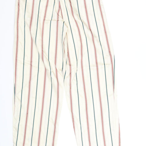 H&M Womens Multicoloured Striped  Trousers  Size 8 L29 in