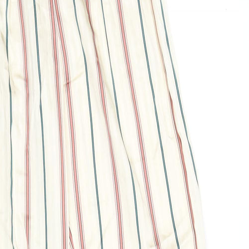 H&M Womens Multicoloured Striped  Trousers  Size 8 L29 in