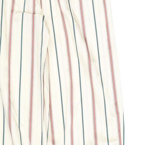 H&M Womens Multicoloured Striped  Trousers  Size 8 L29 in