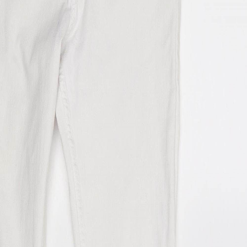 &Denim Girls White   Straight Jeans Size 14 Years