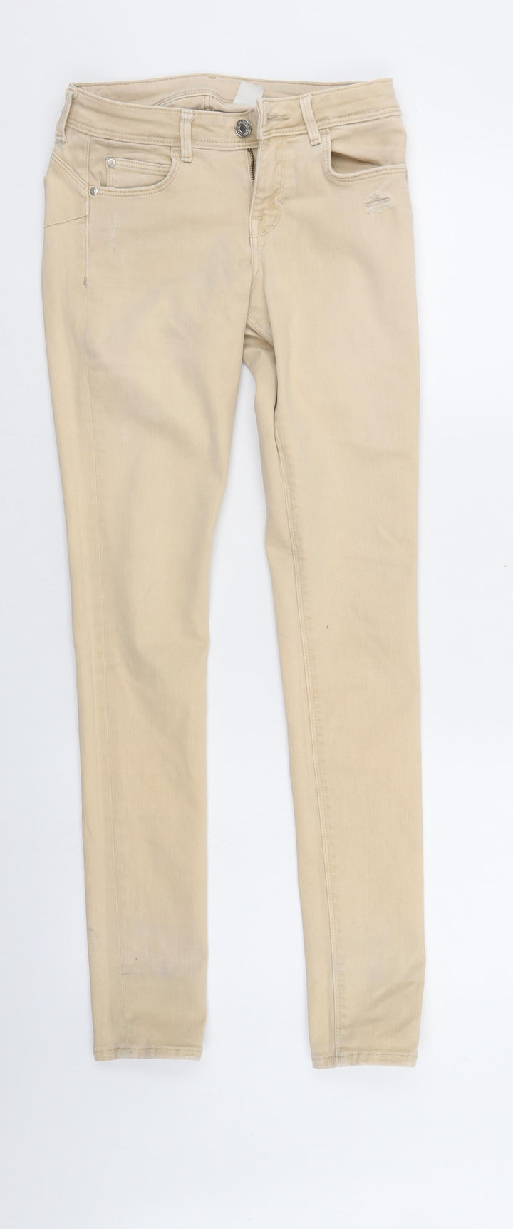 H&M Womens Ivory  Denim Jegging Jeans Size 26 in L32 in