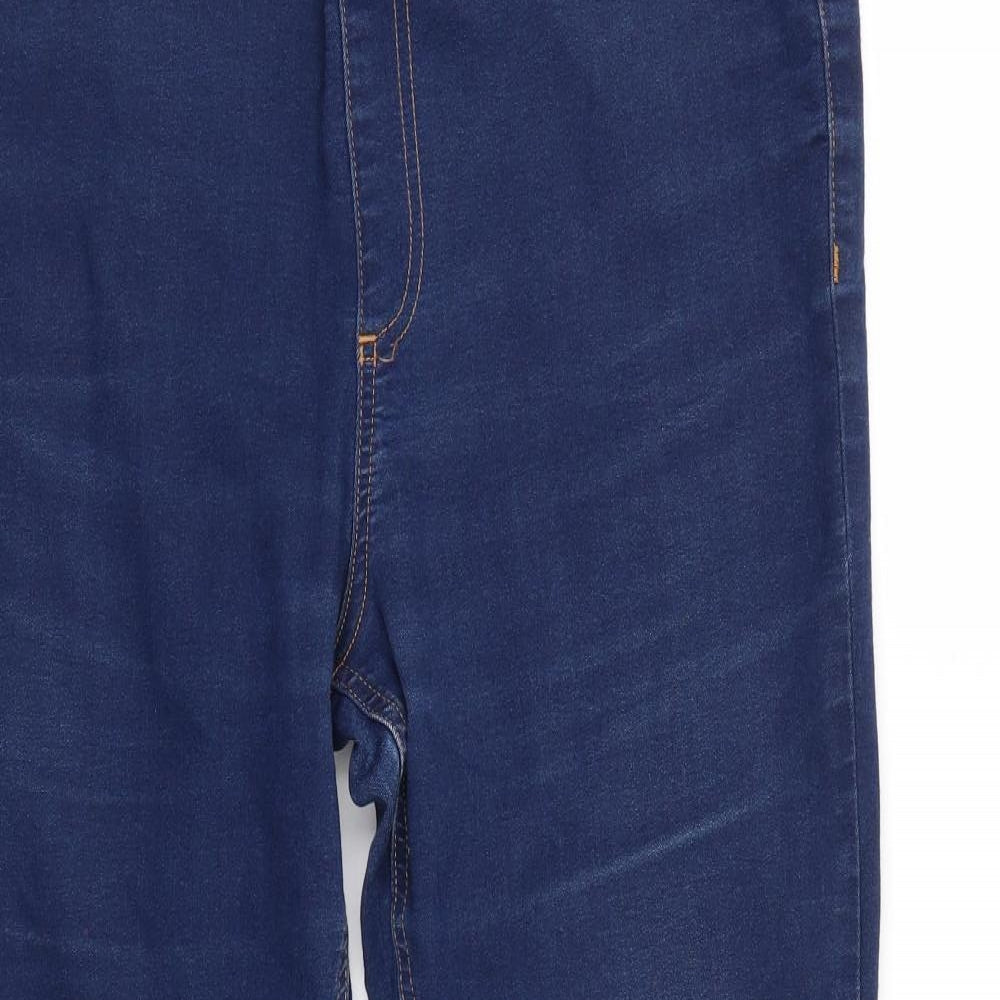 M&S Womens Blue  Denim Cropped Jeans Size 16 L24 in - Jegging