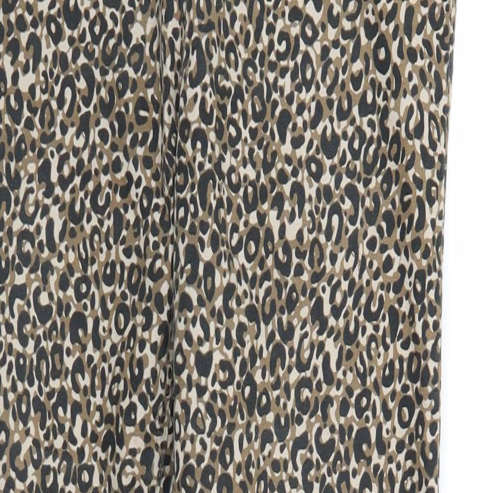 M&S Womens Multicoloured Animal Print Denim Jegging Jeans Size 14 L28 in