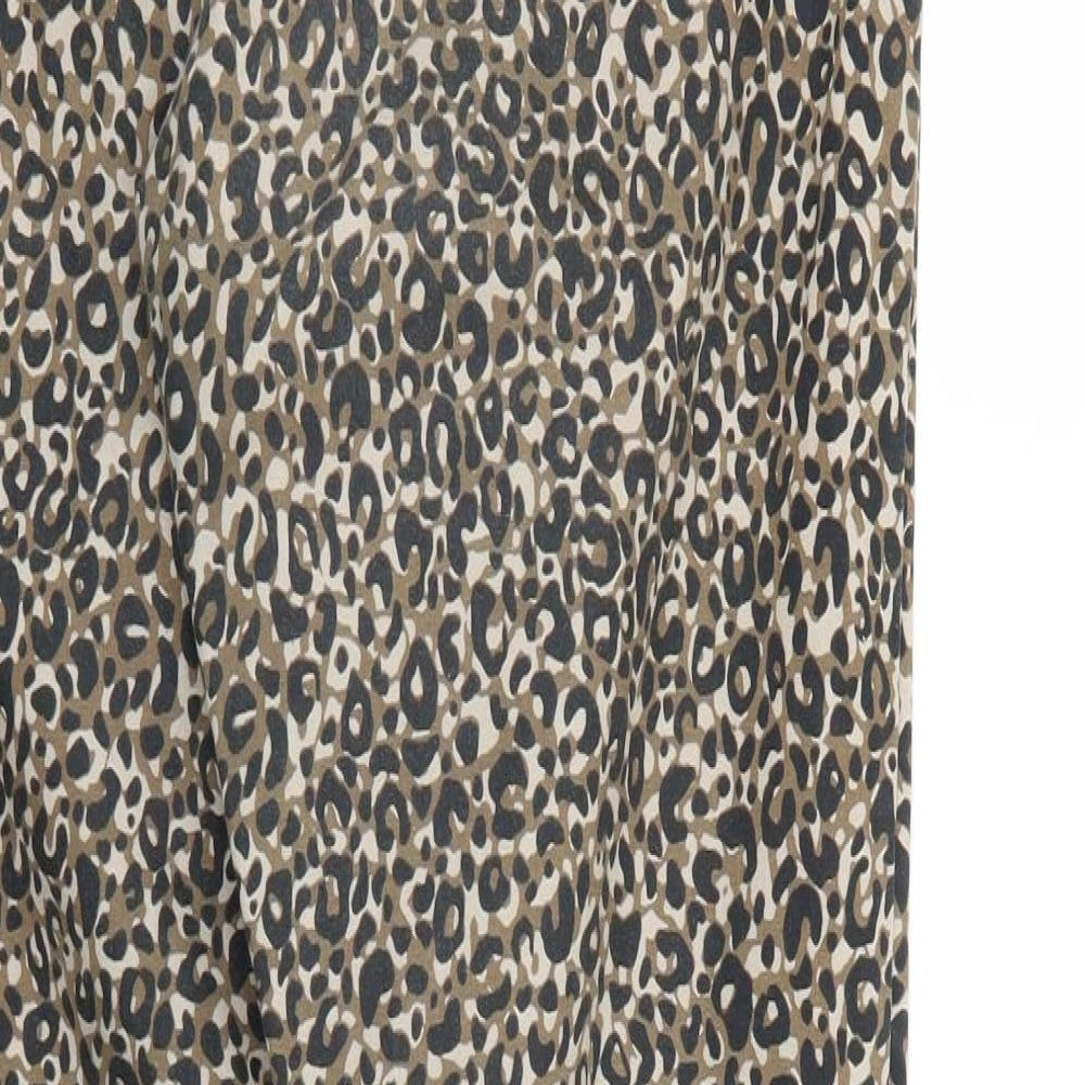 M&S Womens Multicoloured Animal Print Denim Jegging Jeans Size 14 L28 in