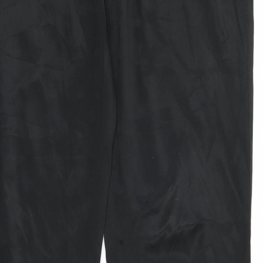R. Marks Mens Black   Trousers  Size 30 L34 in - leather look