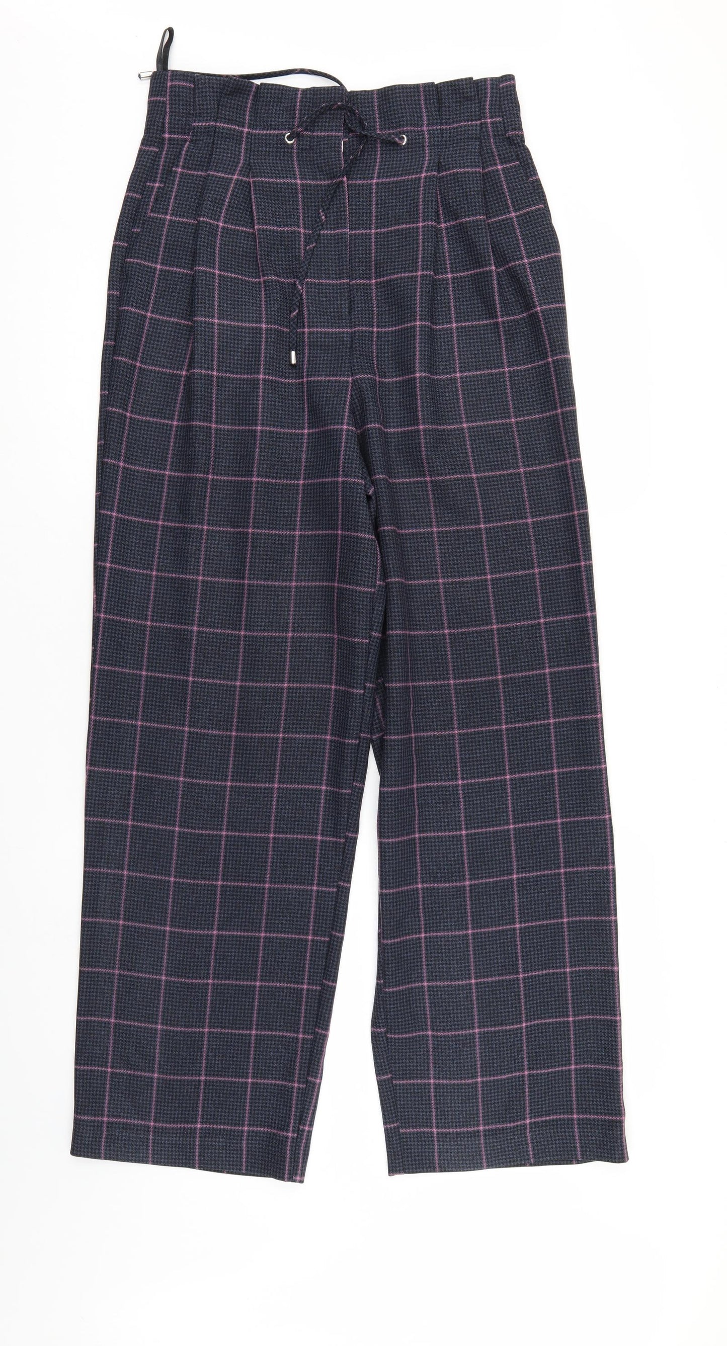 Primark Womens Multicoloured Check  Trousers  Size 12 L29 in
