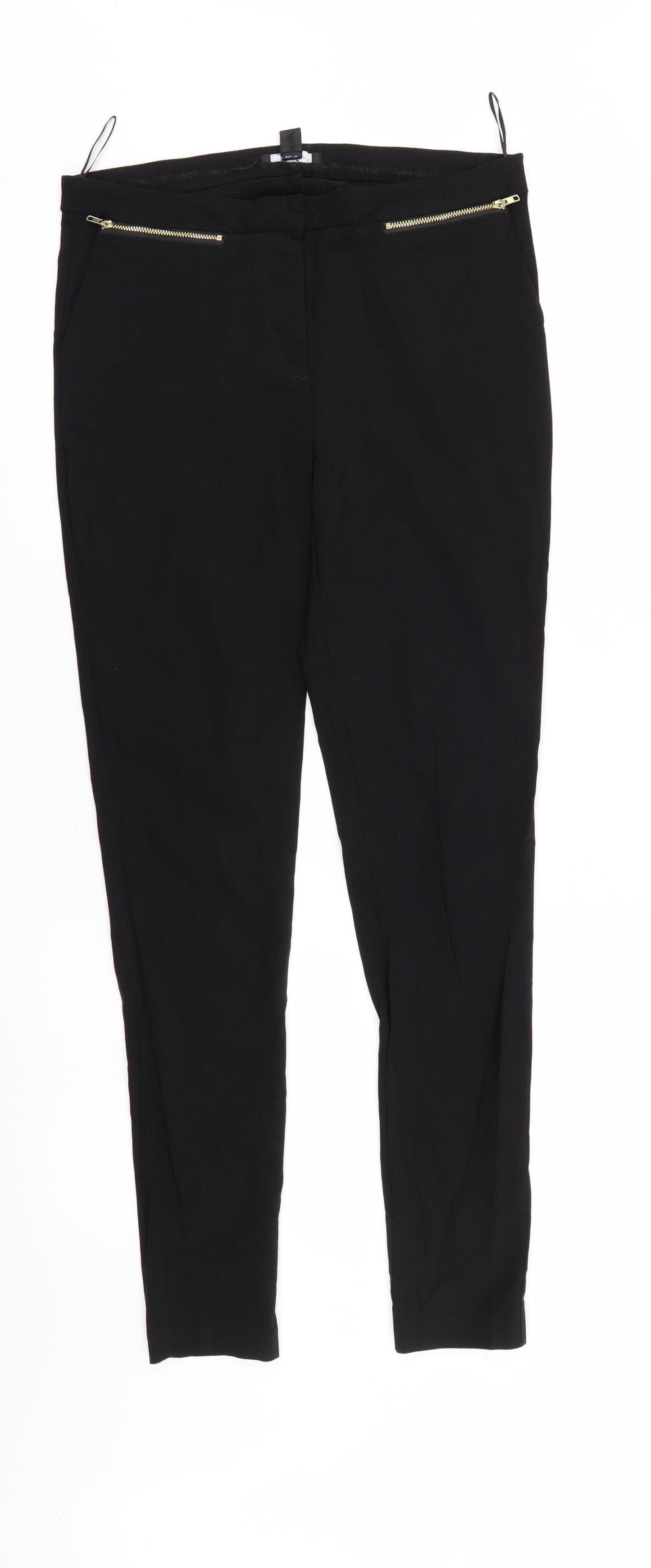 New Look Womens Black   Trousers  Size 12 L29 in