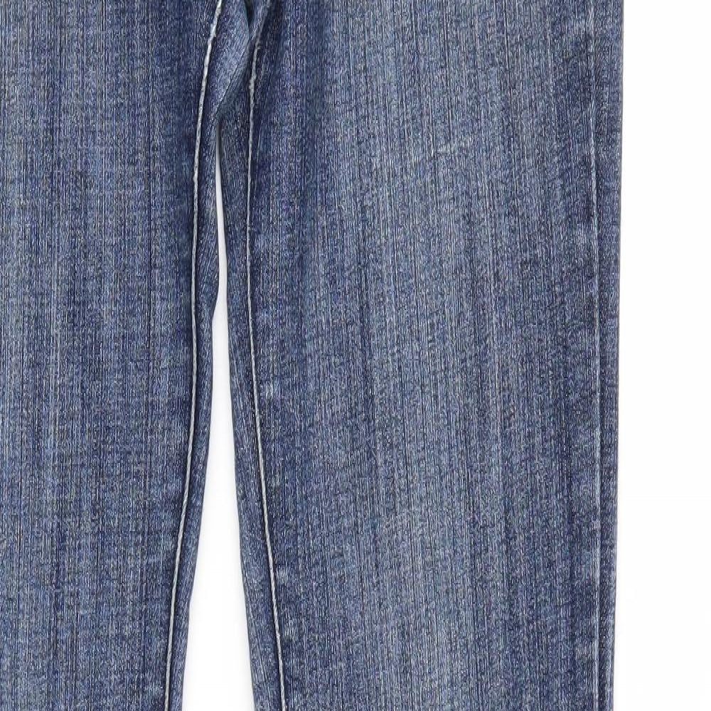 Quiz Womens Blue  Denim Straight Jeans Size 8 L31 in