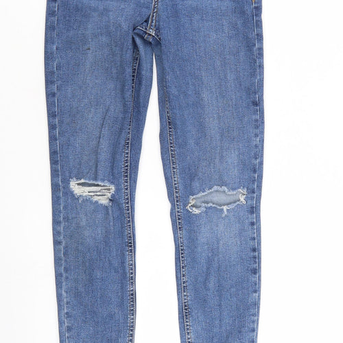Preworn Mens Blue  Denim Straight Jeans Size 26 L30 in