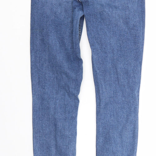 Preworn Mens Blue  Denim Straight Jeans Size 26 L30 in