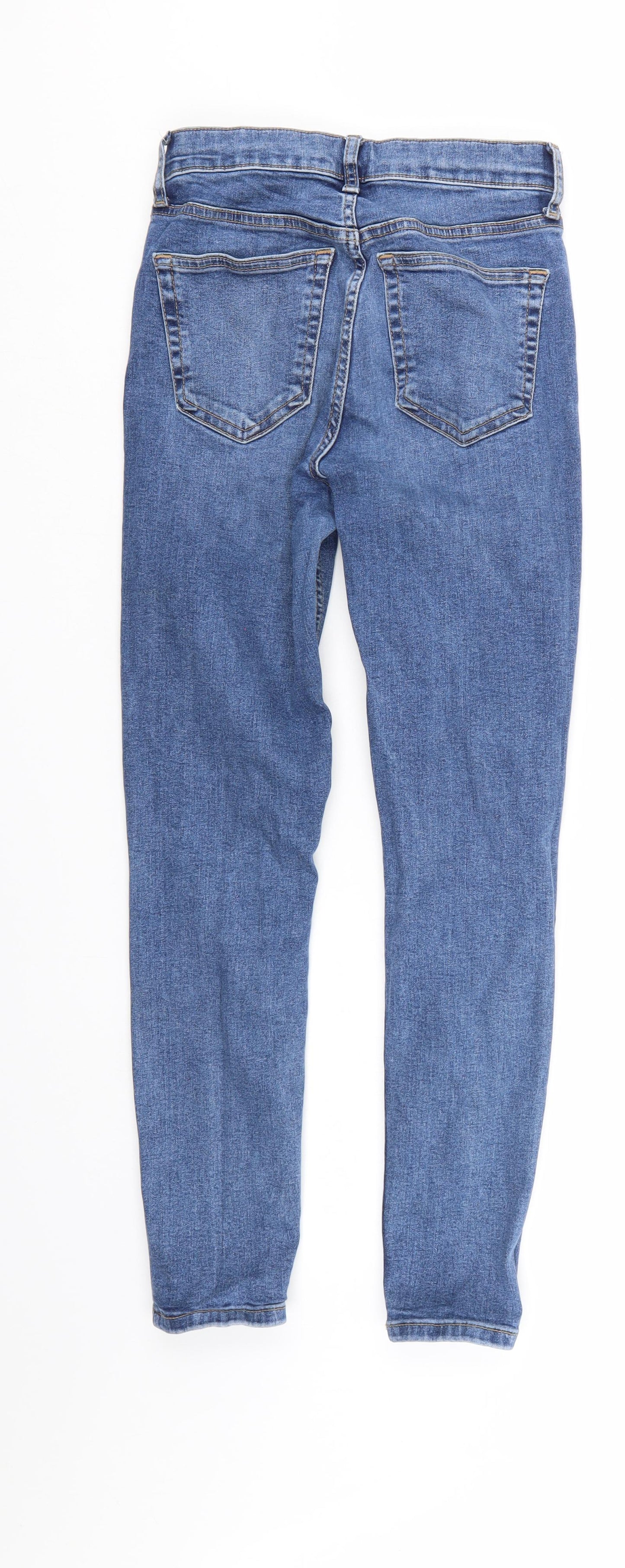 Preworn Mens Blue  Denim Straight Jeans Size 26 L30 in