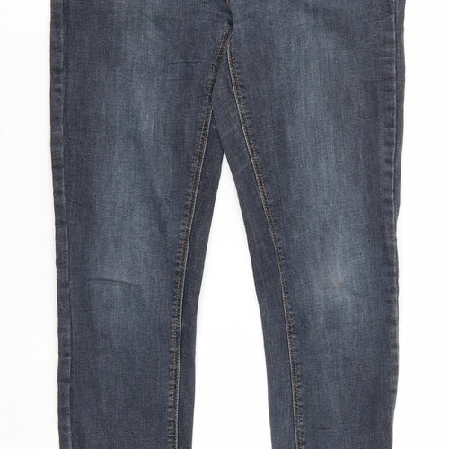 New Look Womens Blue  Denim Tapered Jeans Size 10 L27 in