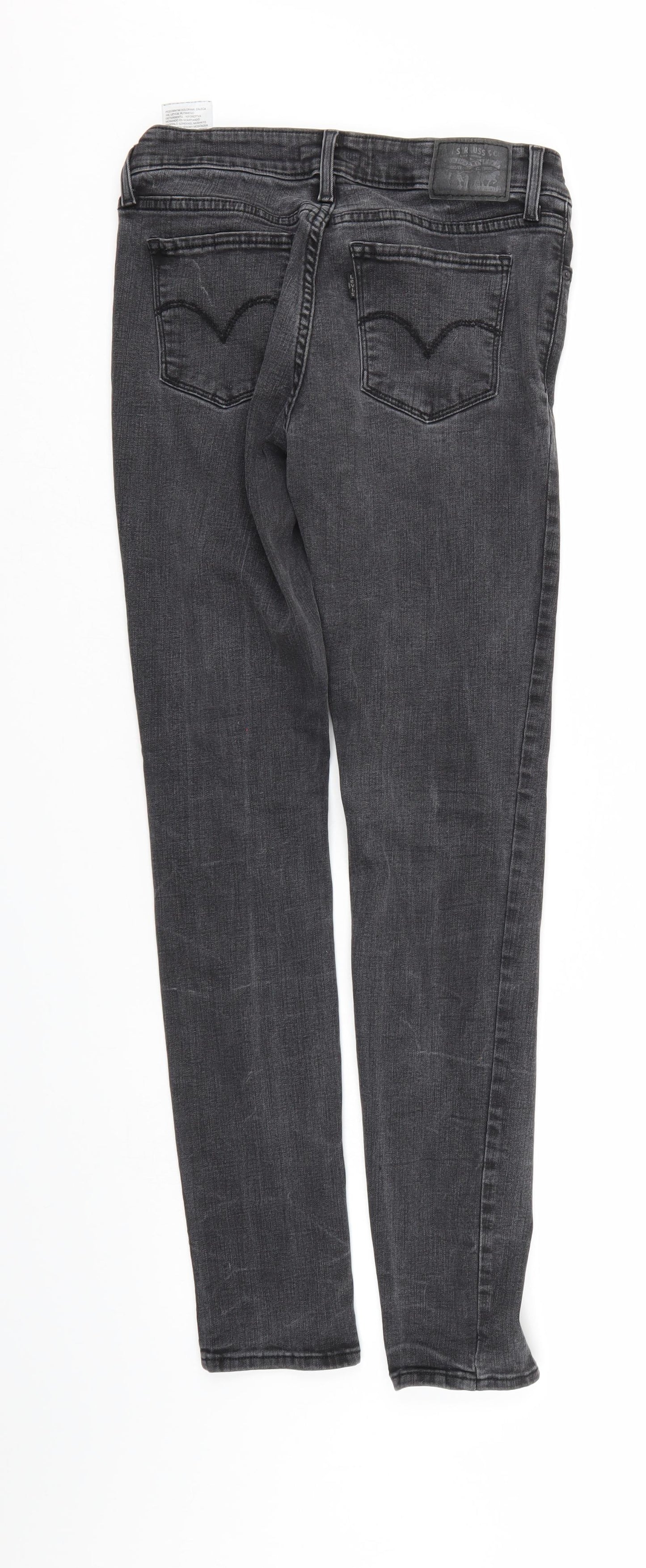 711 Mens Black  Denim Skinny Jeans Size 28 L31 in