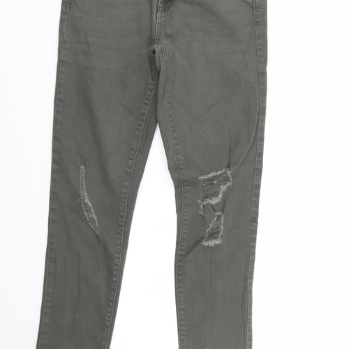 Gap Womens Green  Denim Straight Jeans Size 8 L27 in