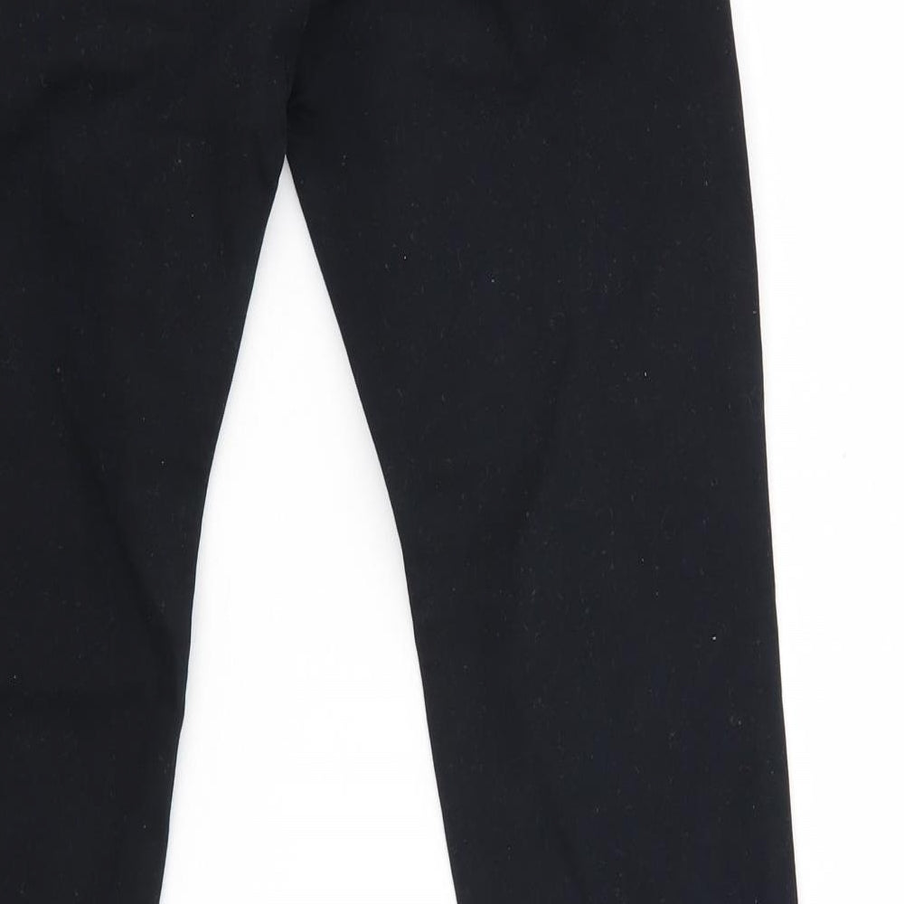 F&F Boys Black   Chino Trousers Size 7-8 Years