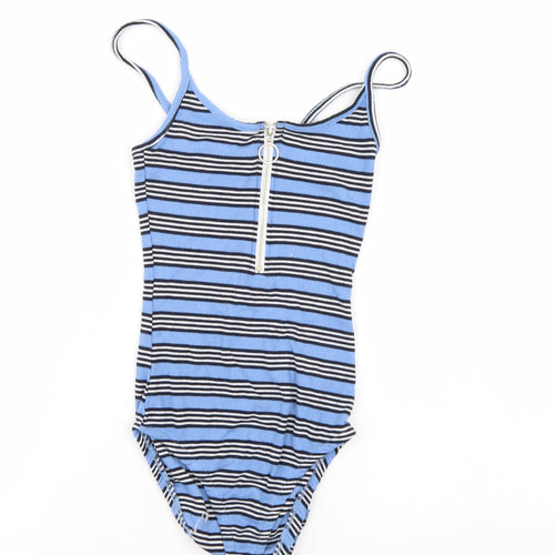 Primark Womens Multicoloured Striped  Bodysuit One-Piece Size 4