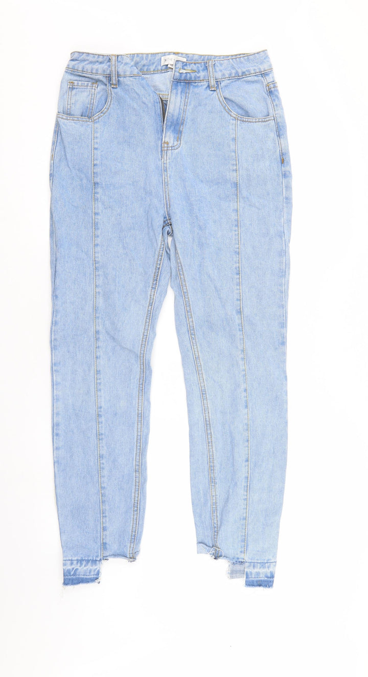 In the Style Womens Blue Denim Straight Jeans Size 10 L27 in