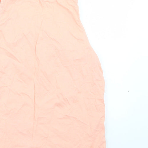 New Look Womens Orange Floral  Basic Tank Size 10