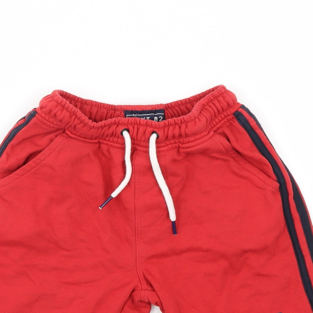 next 82 Boys Red   Sweat Shorts Size 6 Years