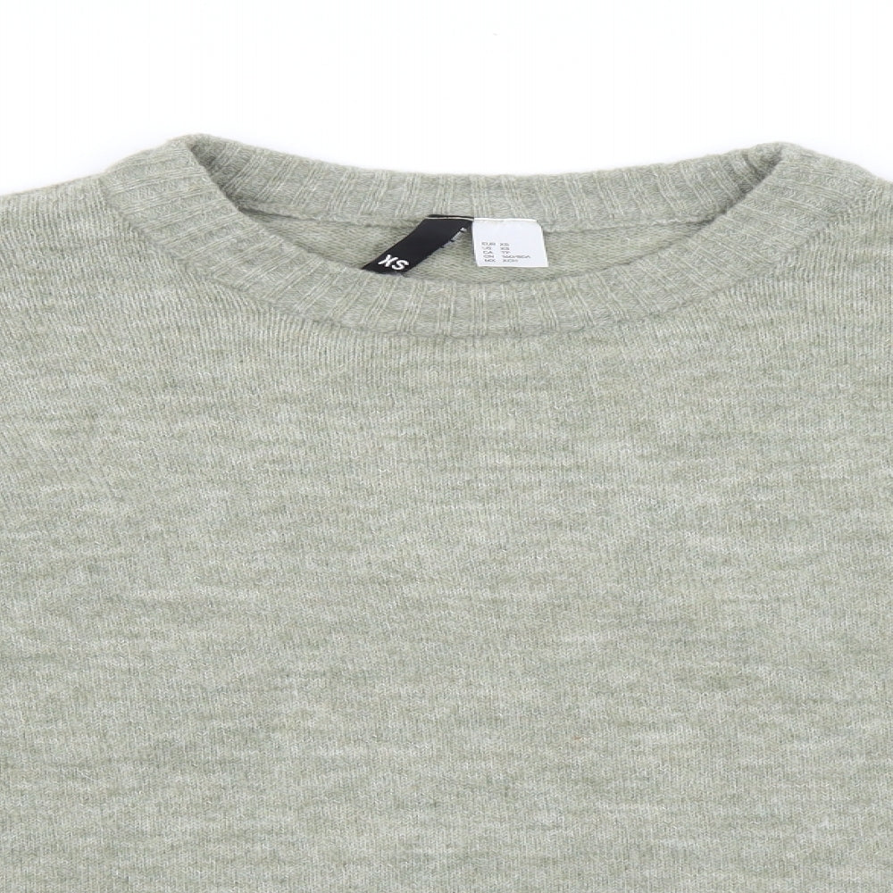 Divided by H&M Womens Green   Pullover Jumper Size XS