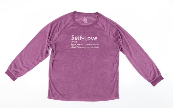 love to lounge Womens Purple   Pullover Sweatshirt Size 14
