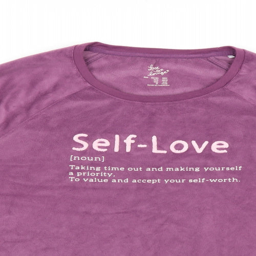 love to lounge Womens Purple   Pullover Sweatshirt Size 14