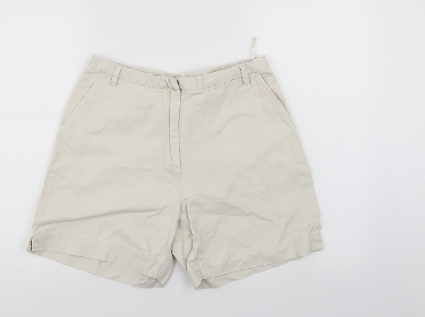 Dorothy Perkins Womens Ivory   Chino Shorts Size 14