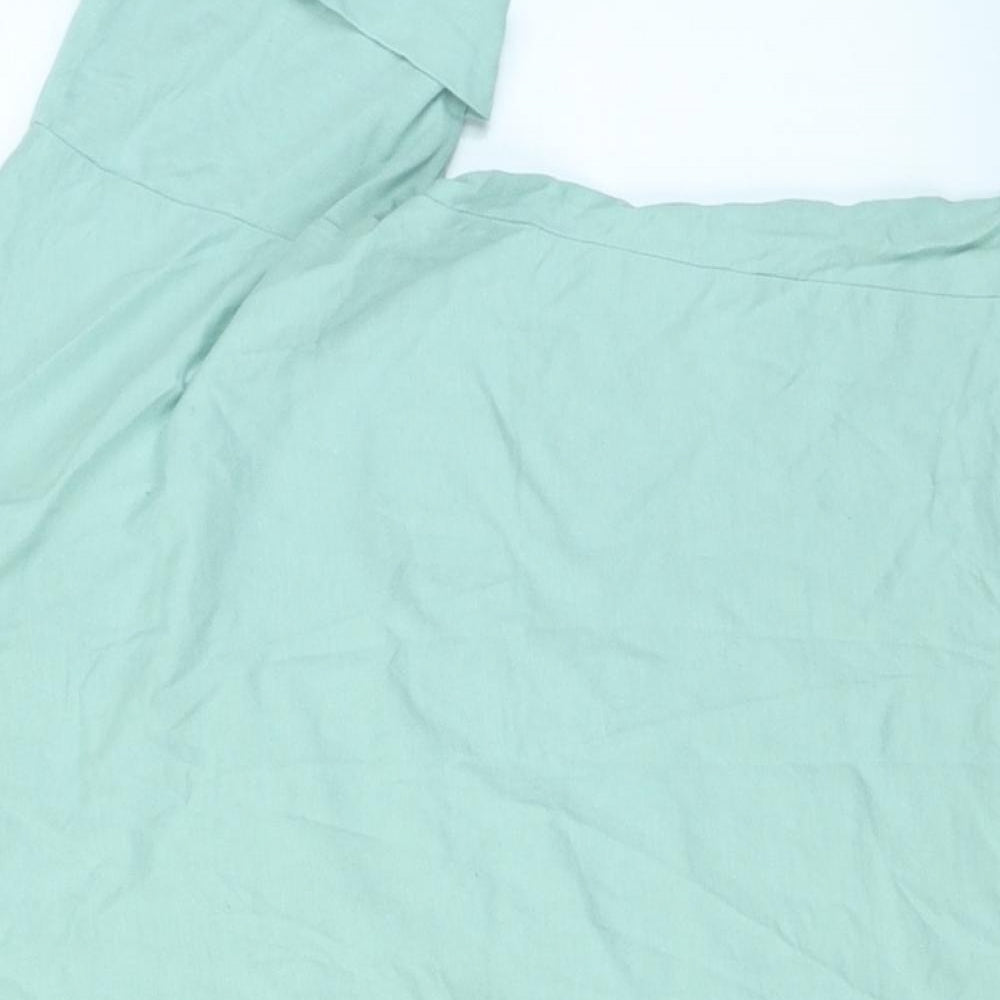 F&F Womens Green   Cropped T-Shirt Size 12