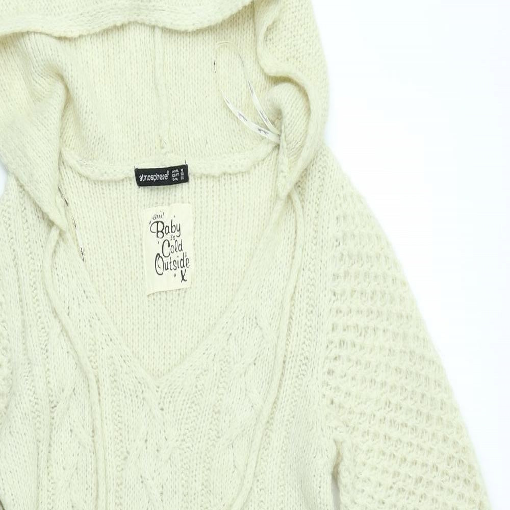 AAtmosphere Womens Ivory  Knit Jumper Dress  Size 10