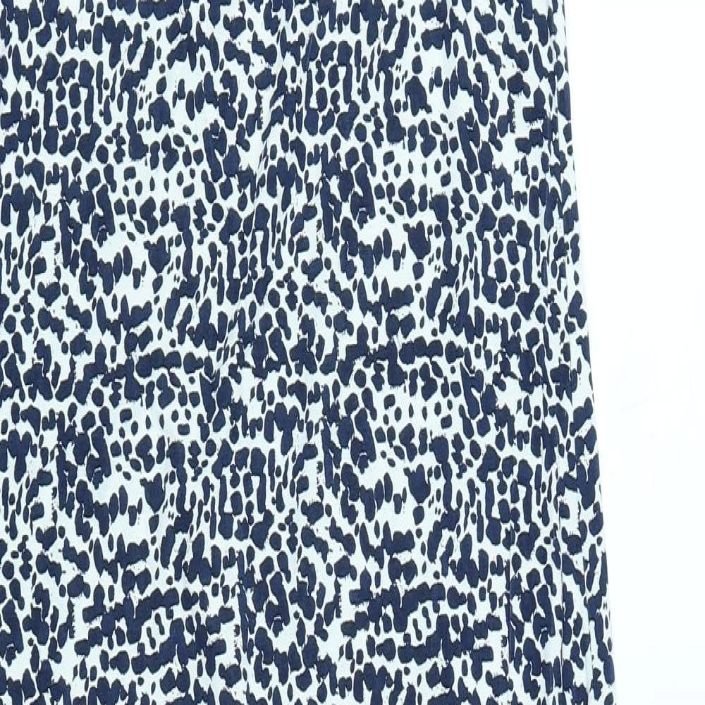 H&M Womens Blue Animal Print  Maxi  Size M
