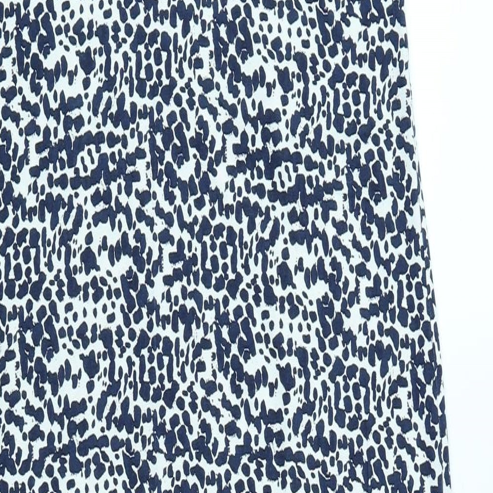 H&M Womens Blue Animal Print  Maxi  Size M