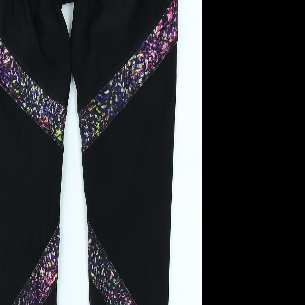 Preworn Womens Black   Compression Leggings Size M L23 in