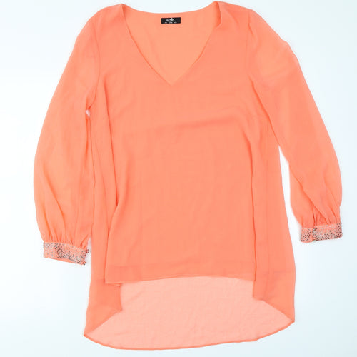Wallis Womens Orange   Basic Blouse Size 8