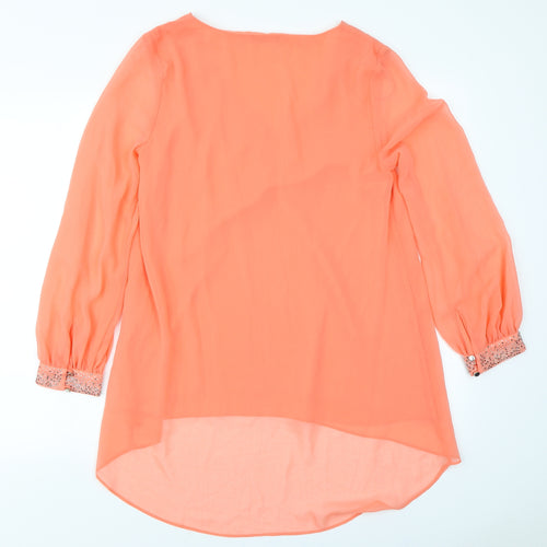 Wallis Womens Orange   Basic Blouse Size 8